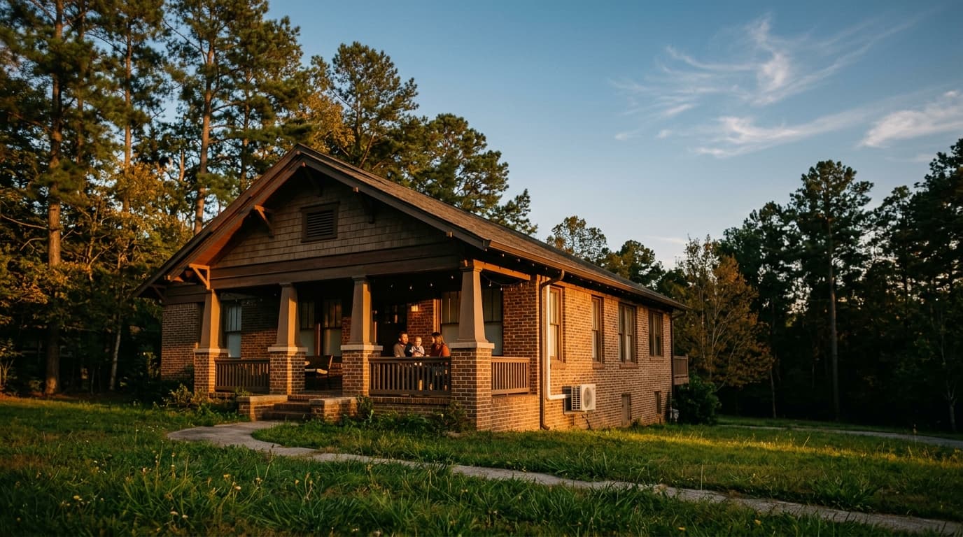 Birmingham east corridor neighborhood, craftsman home with ductless mini-split
