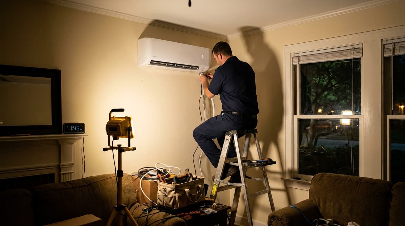 Ductless mini split installation for Birmingham Alabama homes